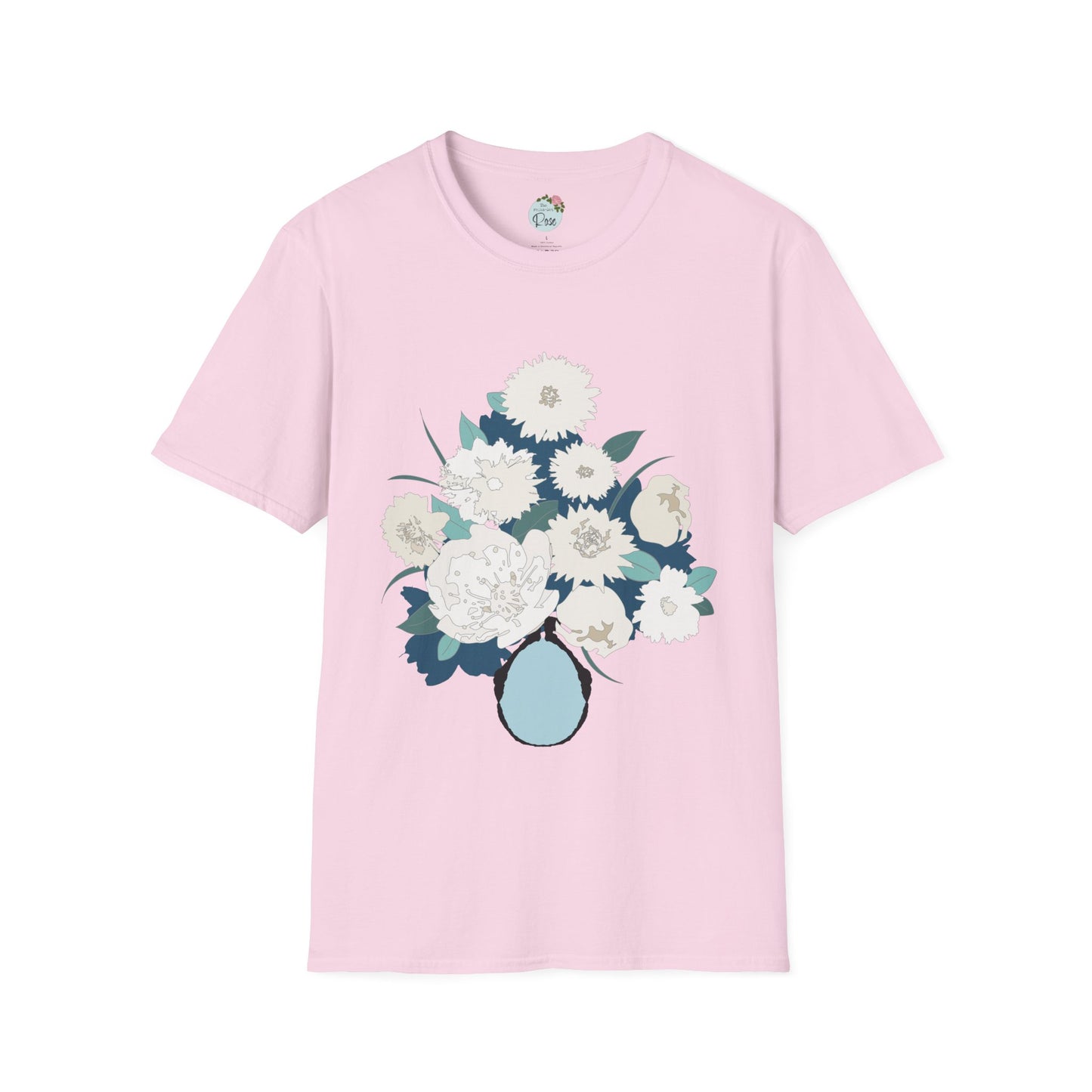 White Flowers Softstyle T-Shirt