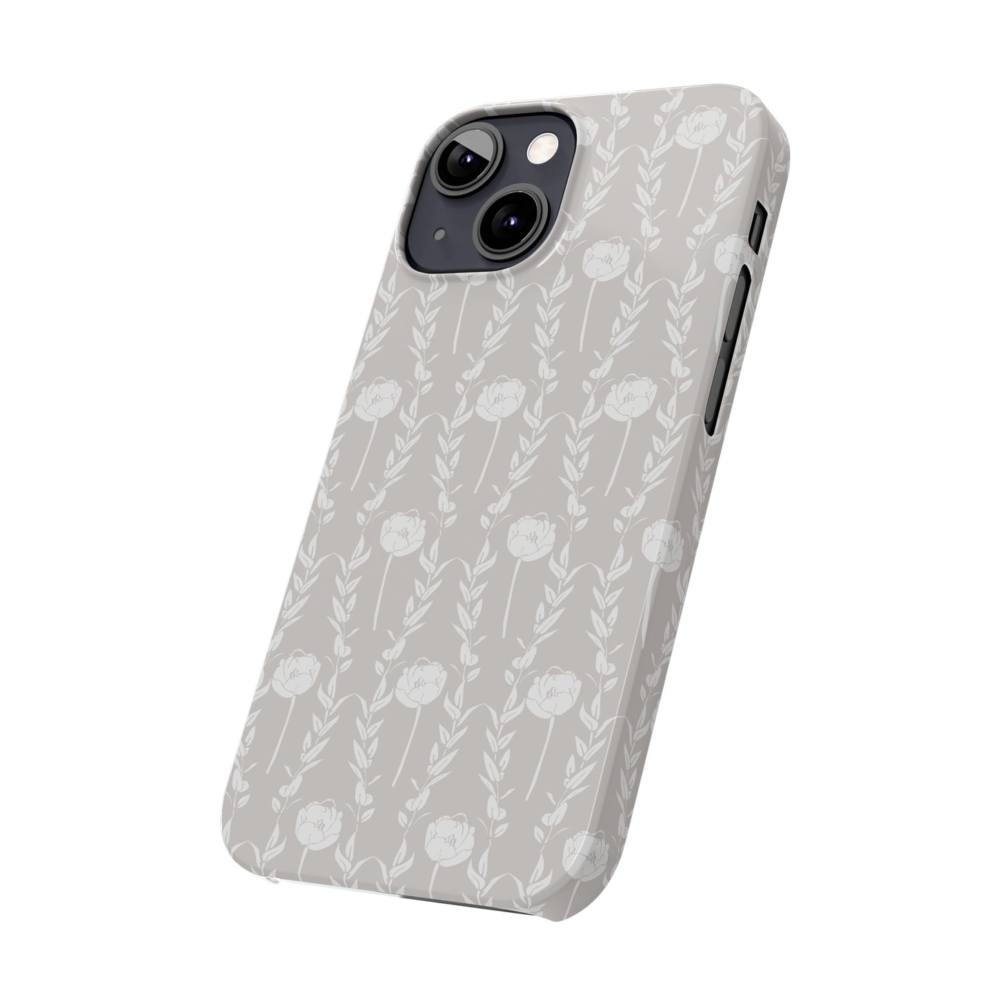 New Nouveau in Gray Slim Phone Cases