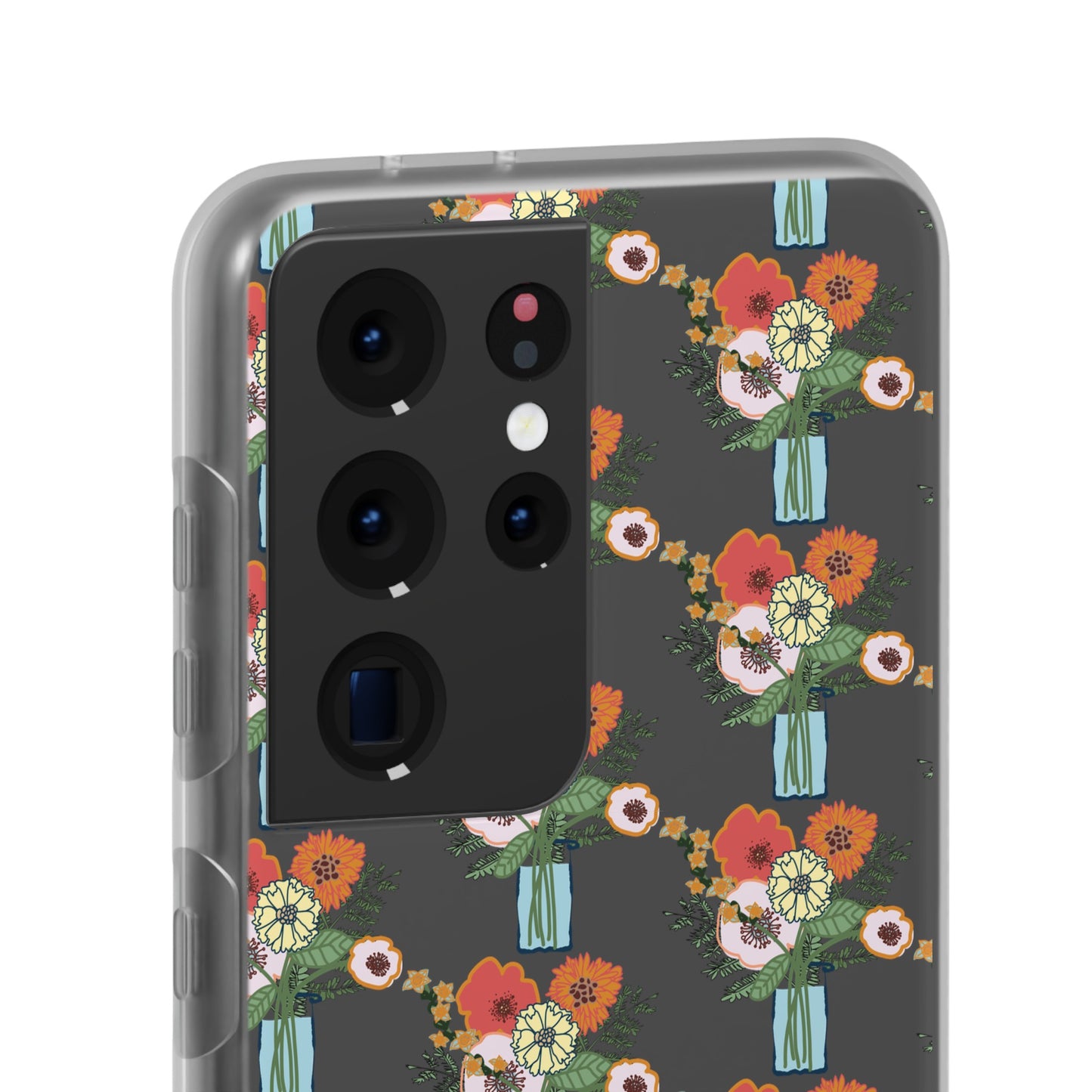 Colorful Flowers in a Vase Flexi Cases for Samsung