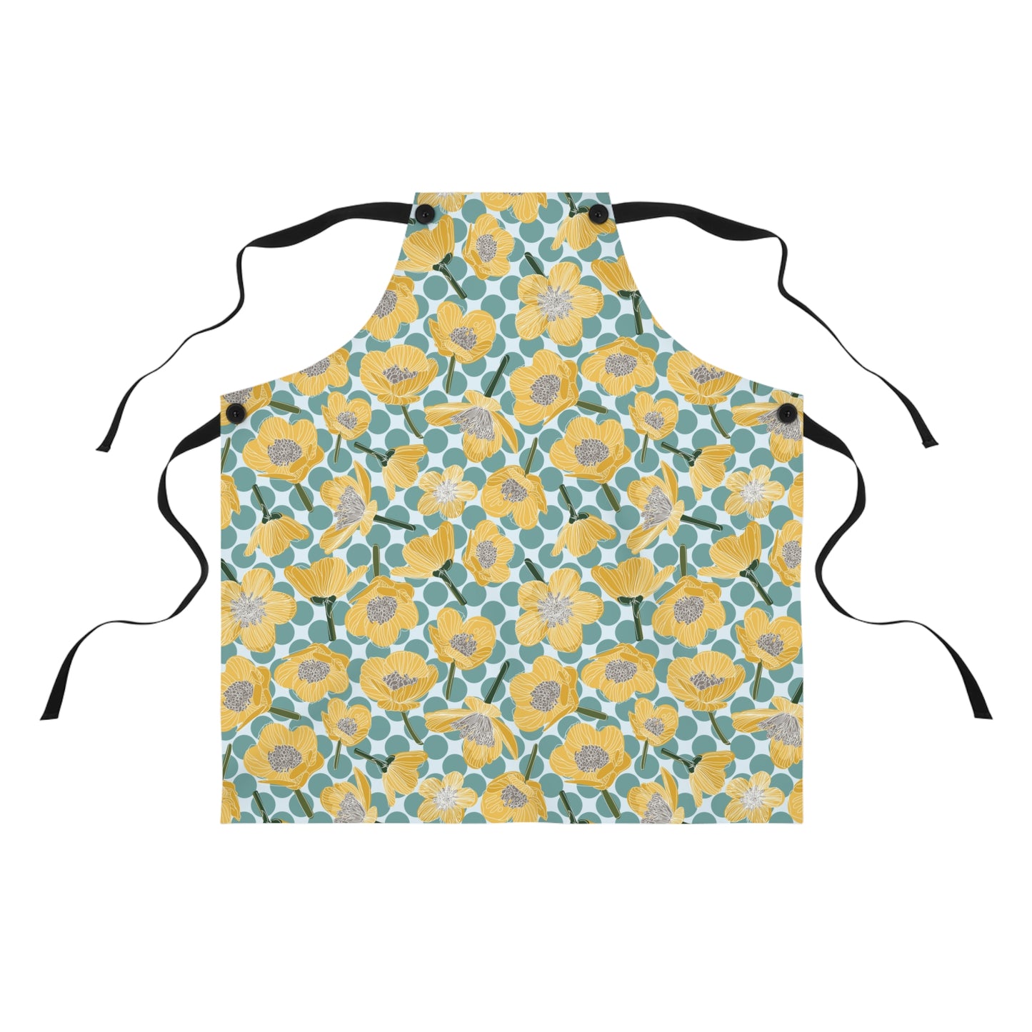 Buttercups and Polka-Dots Apron