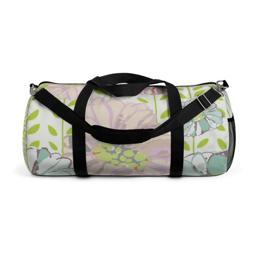 Soft Watercolor Floral Duffel Bag