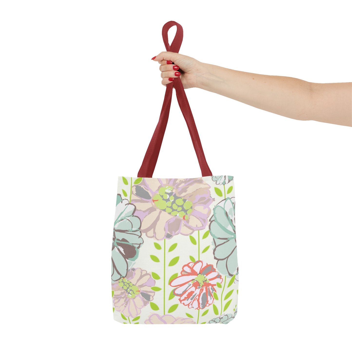 Soft Watercolor Floral Tote Bag