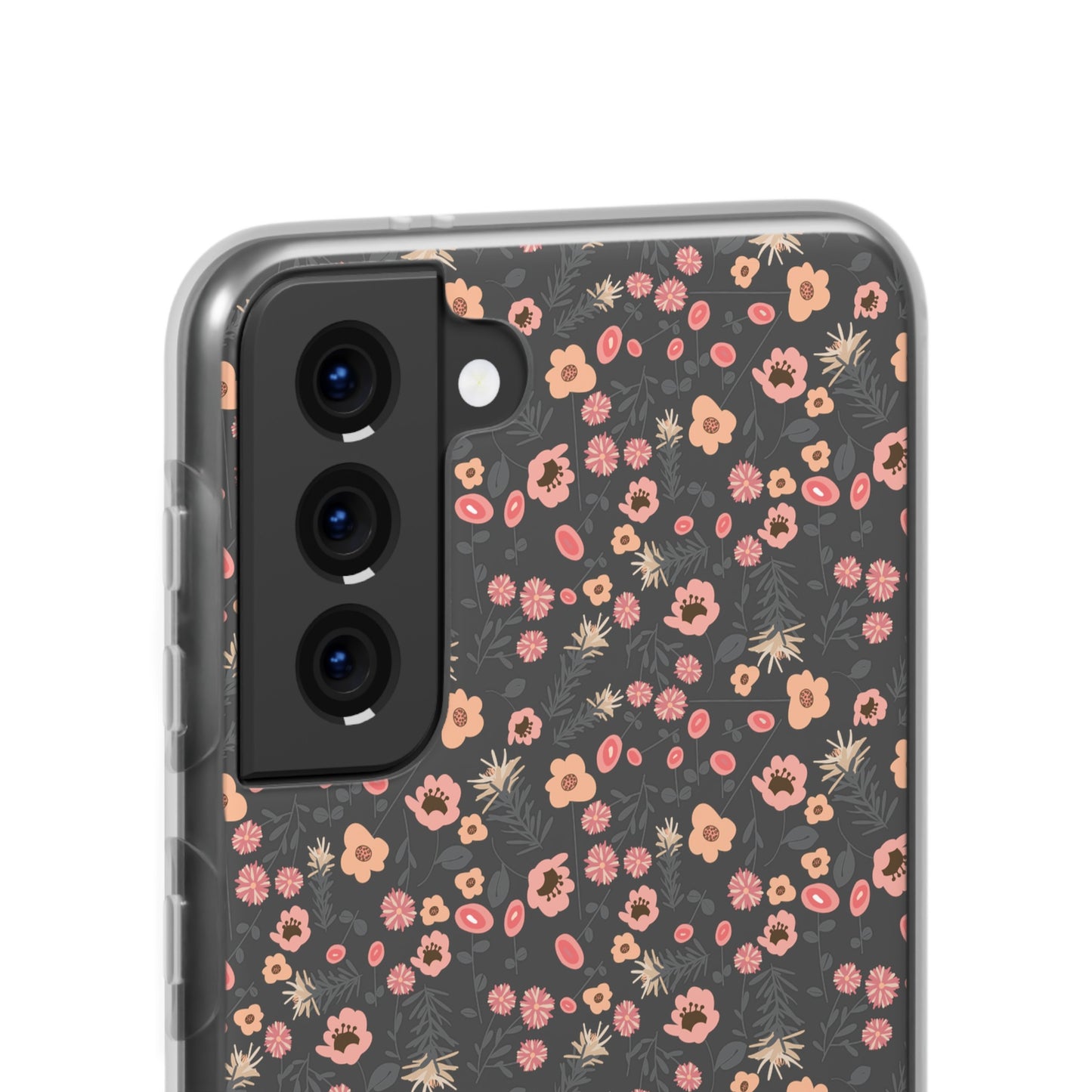 Peach Wildflowers Flexi Cases for Samsung