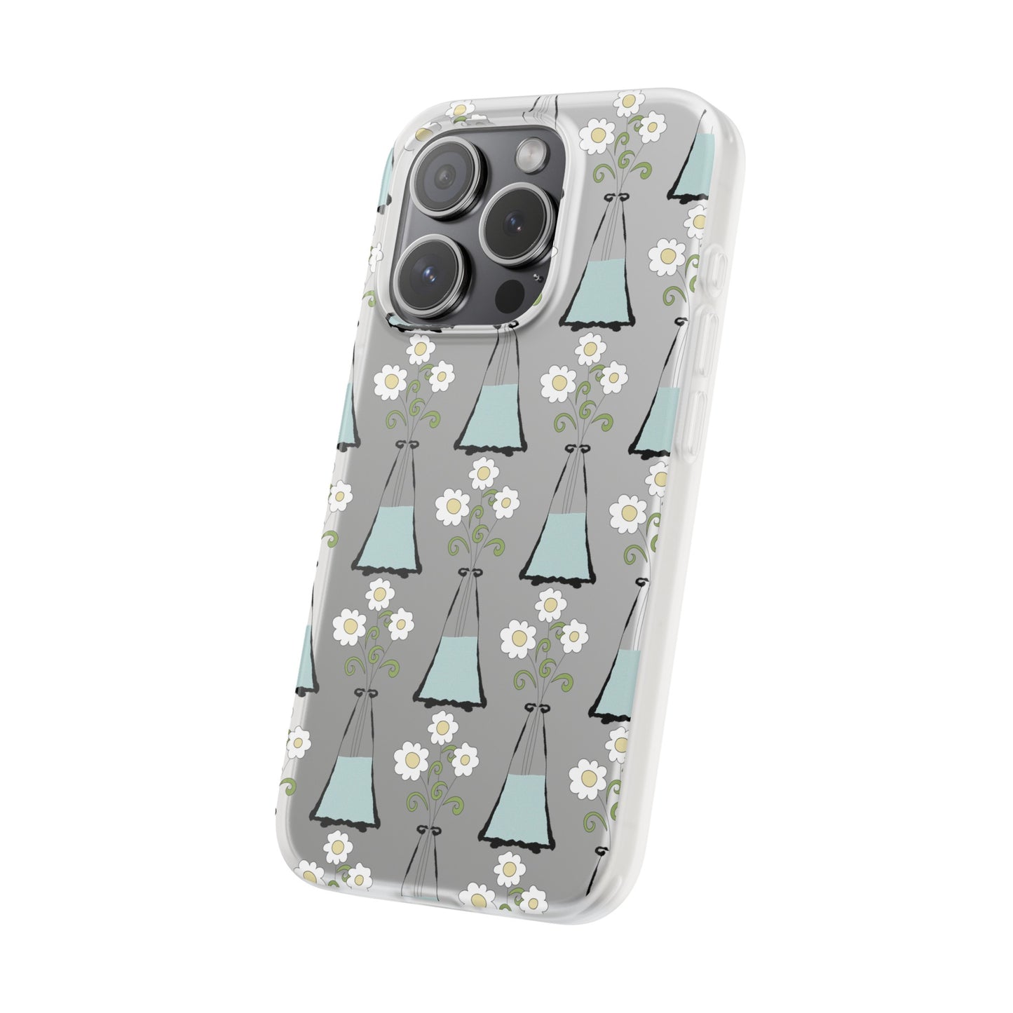 Daisies in a vase Flexi Cases for iPhone