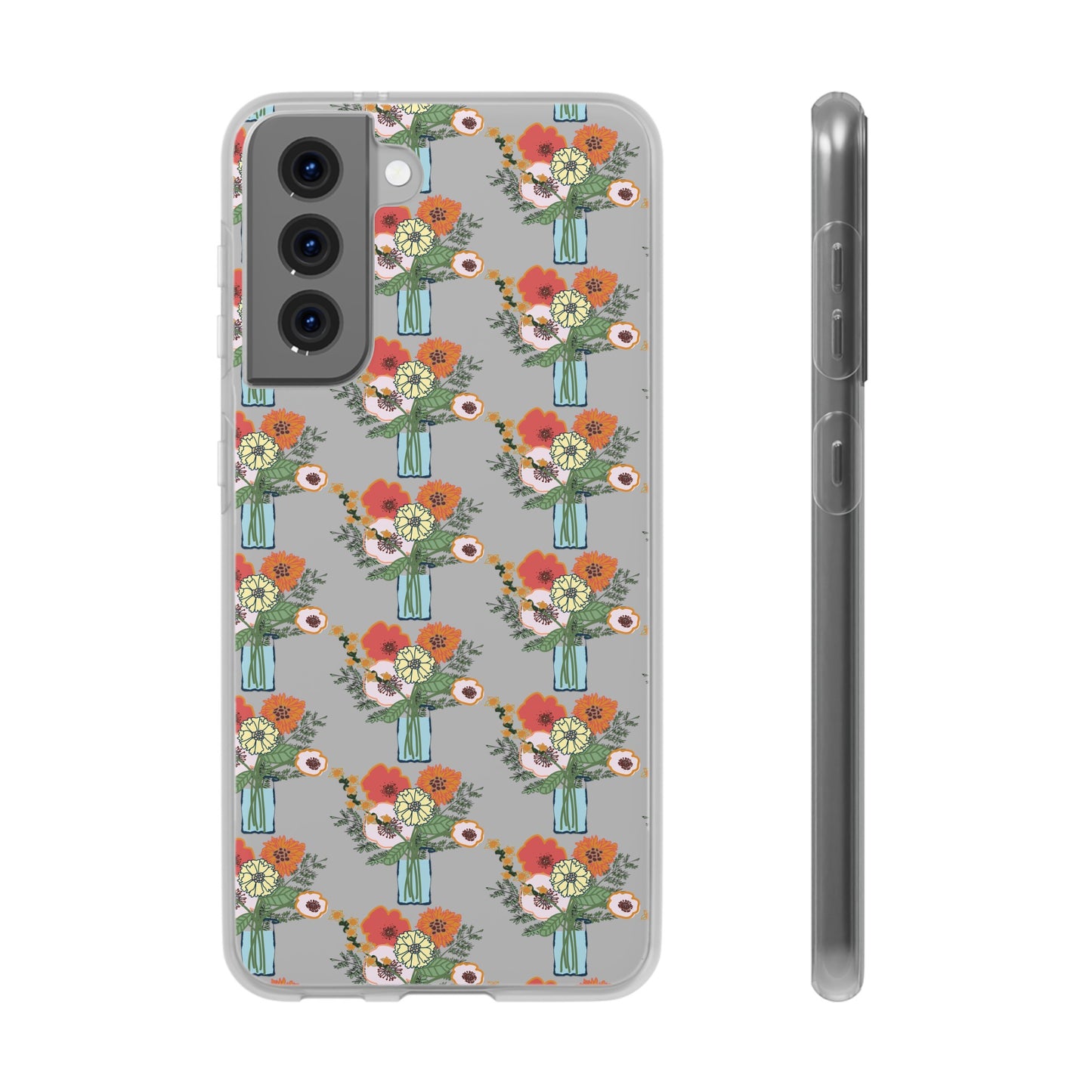 Colorful Flowers in a Vase Flexi Cases for Samsung