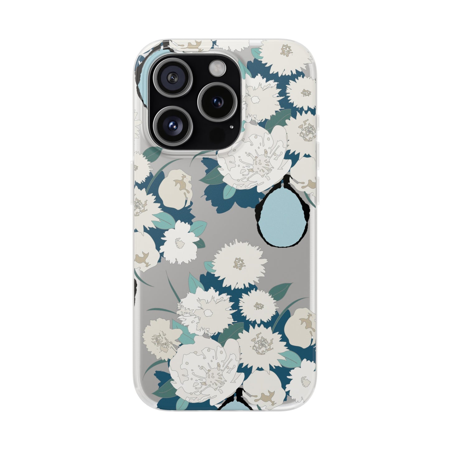 White Flowers in a Vase Flexi Cases for iPhone