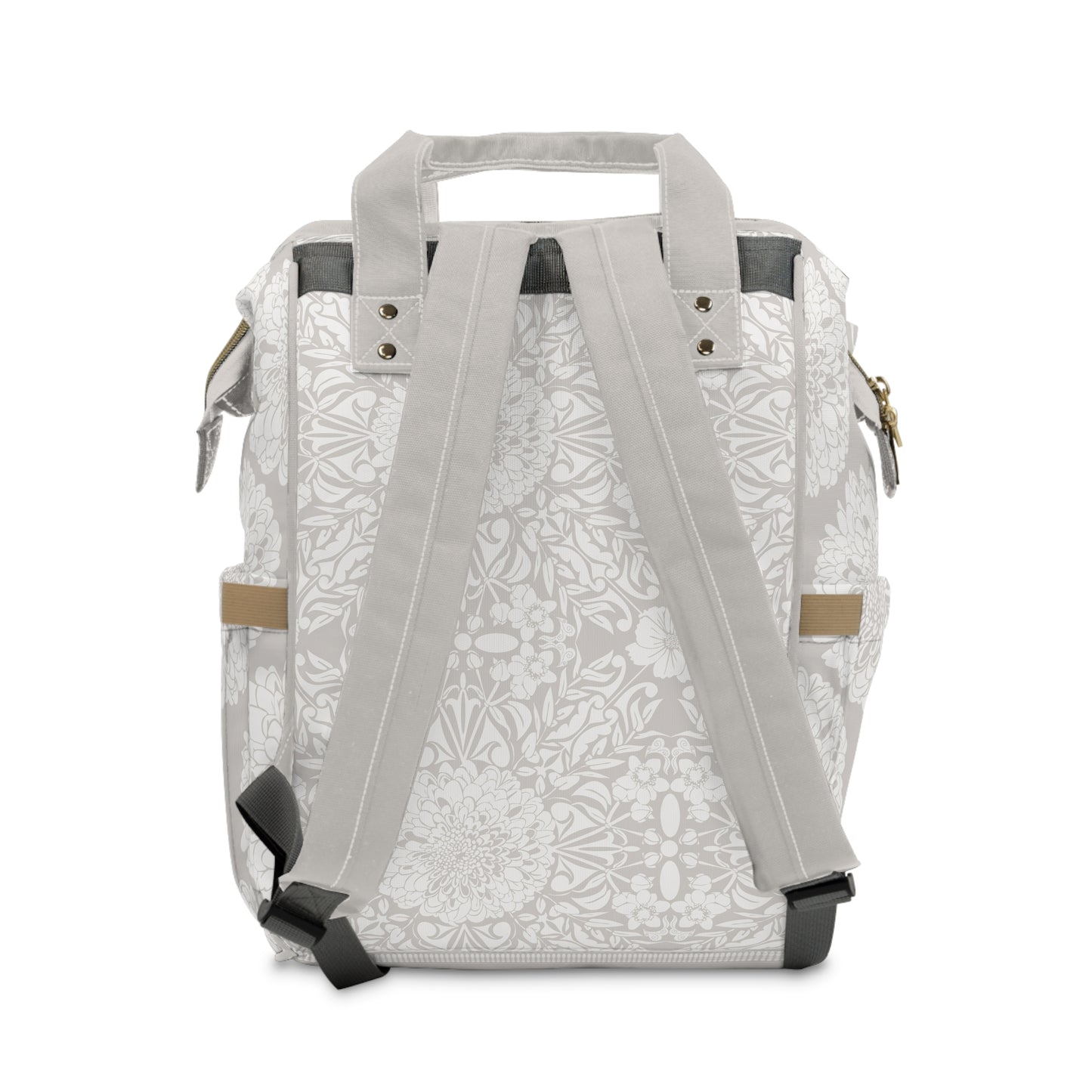 New Nouveau in Gray Multifunctional Diaper Backpack