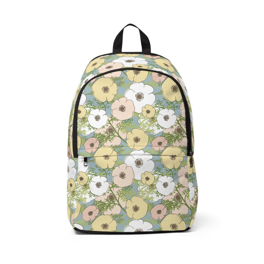 Playful Poppies Fabric Backpack