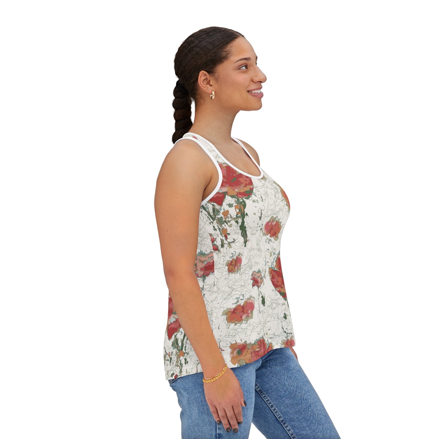 Orange Poppies Women's Tank Top