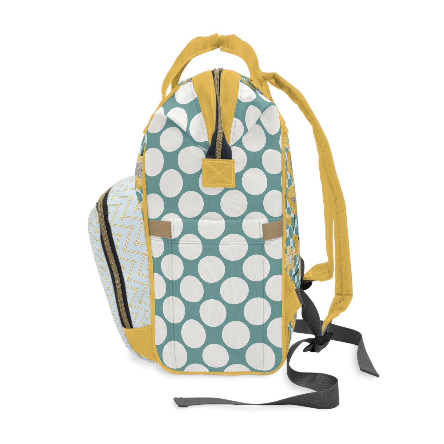 Buttercups and Polka Dots Multifunctional Diaper Backpack