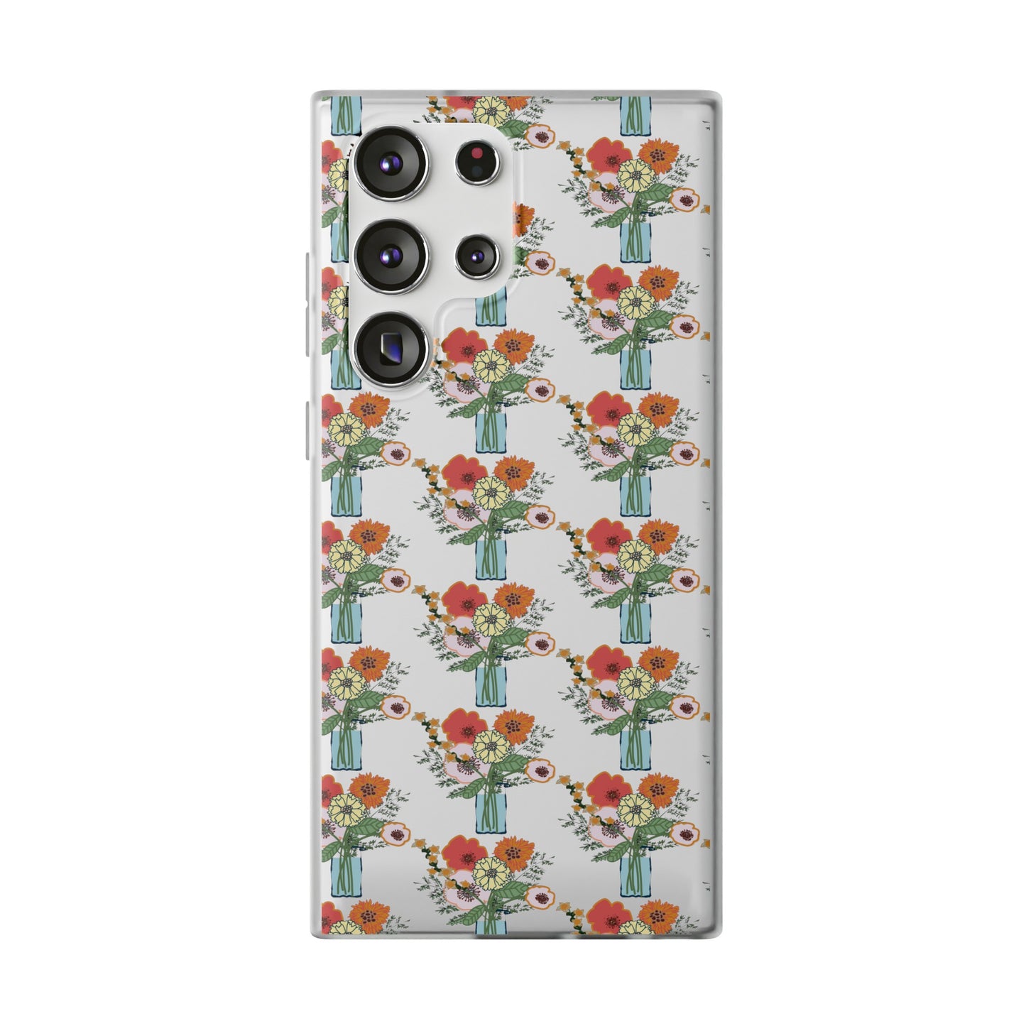 Colorful Flowers in a Vase Flexi Cases for Samsung