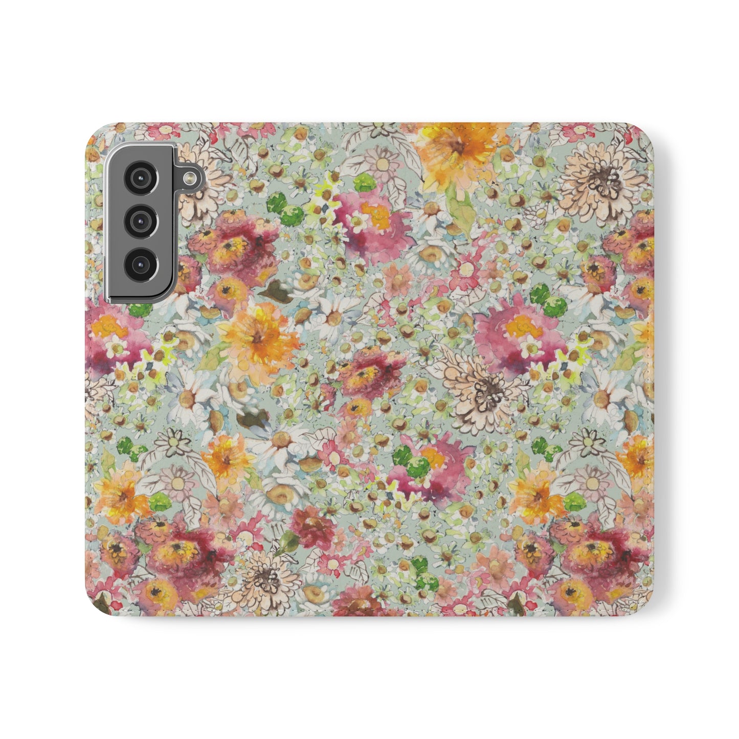 Farmhouse Floral Flip Cases for Samsung