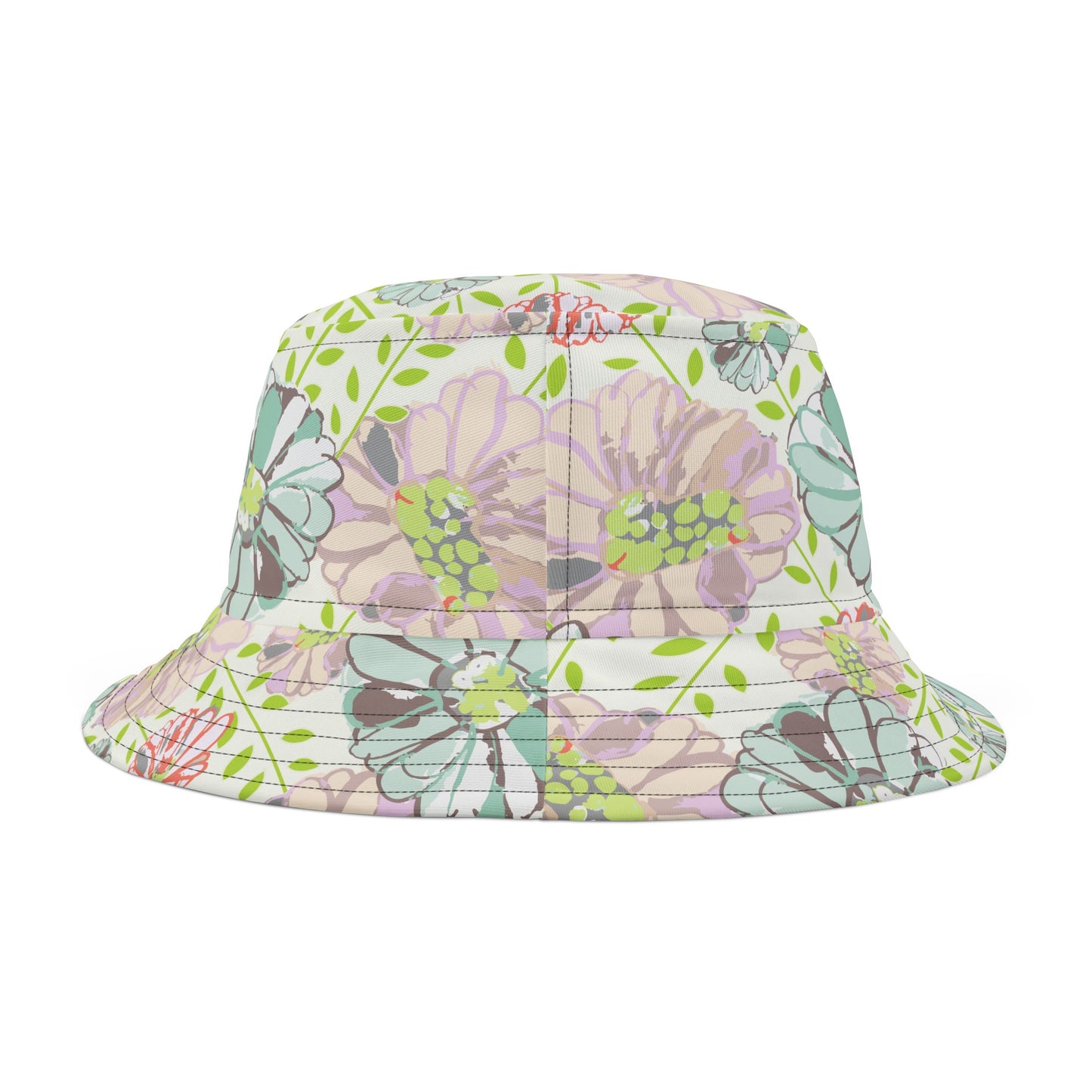 Soft Watercolor Floral Bucket Hat