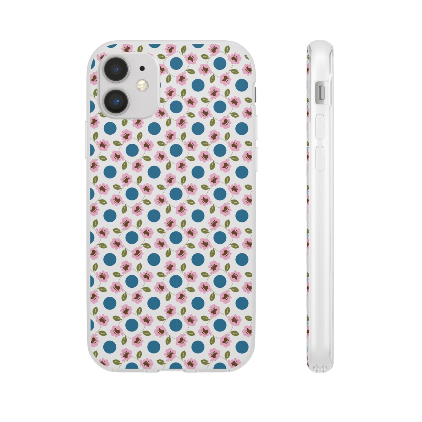 Wildflowers with Dots Flexi Cases for iPhone