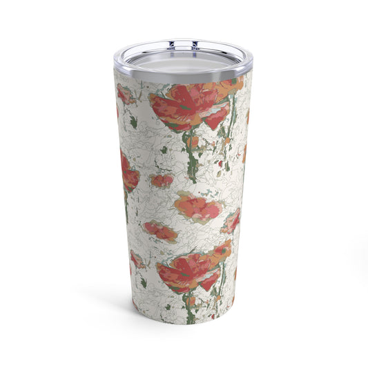 Orange Poppies Tumbler 20oz