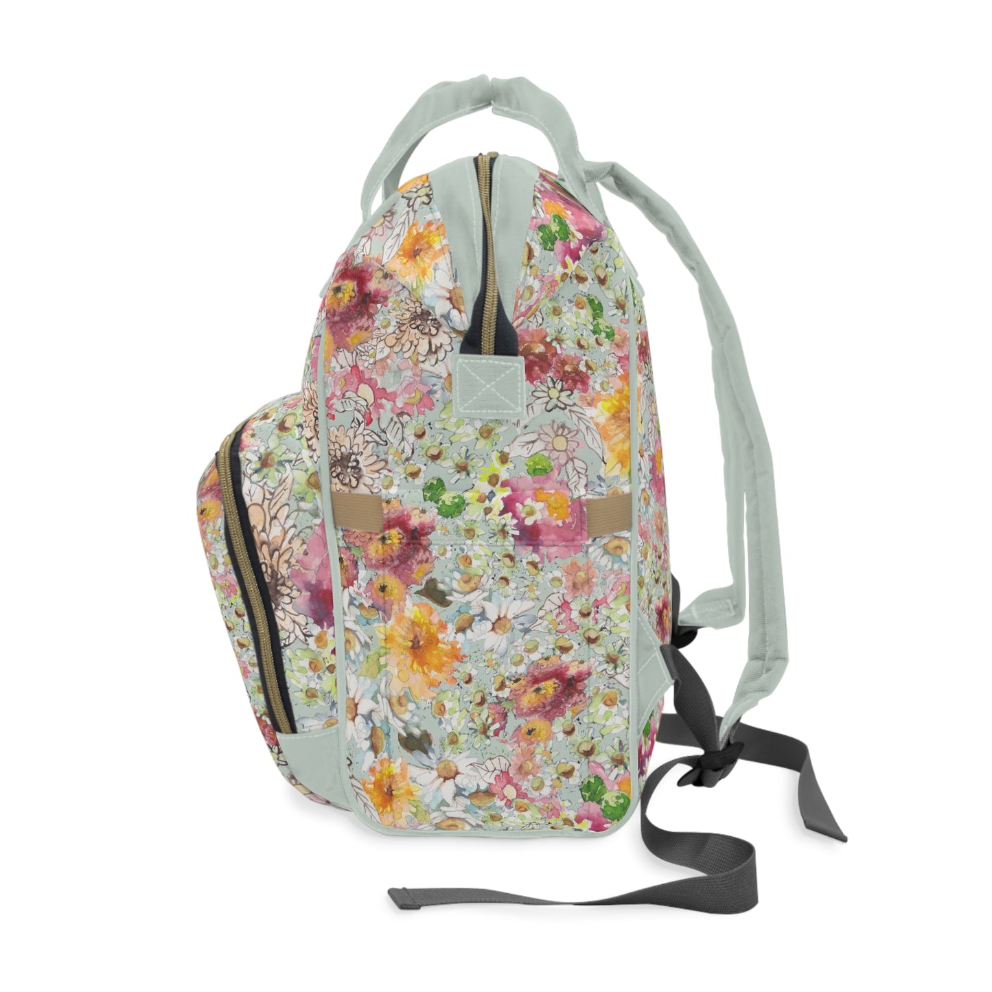 Farmhouse Floral Multifunctional Diaper Backpack