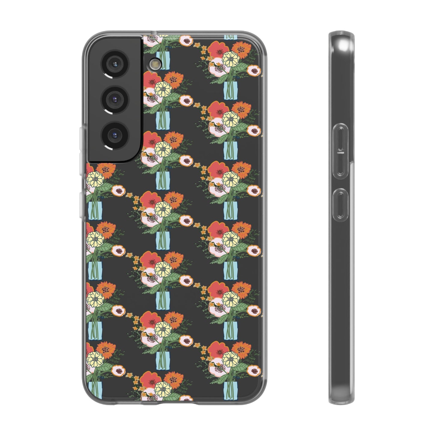 Colorful Flowers in a Vase Flexi Cases for Samsung