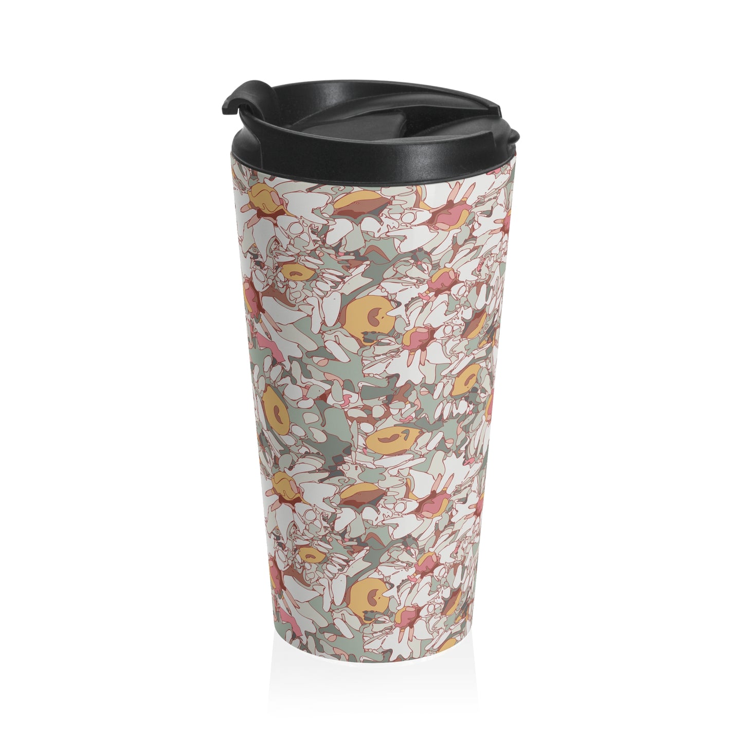 Daisies Stainless Steel Travel Mug