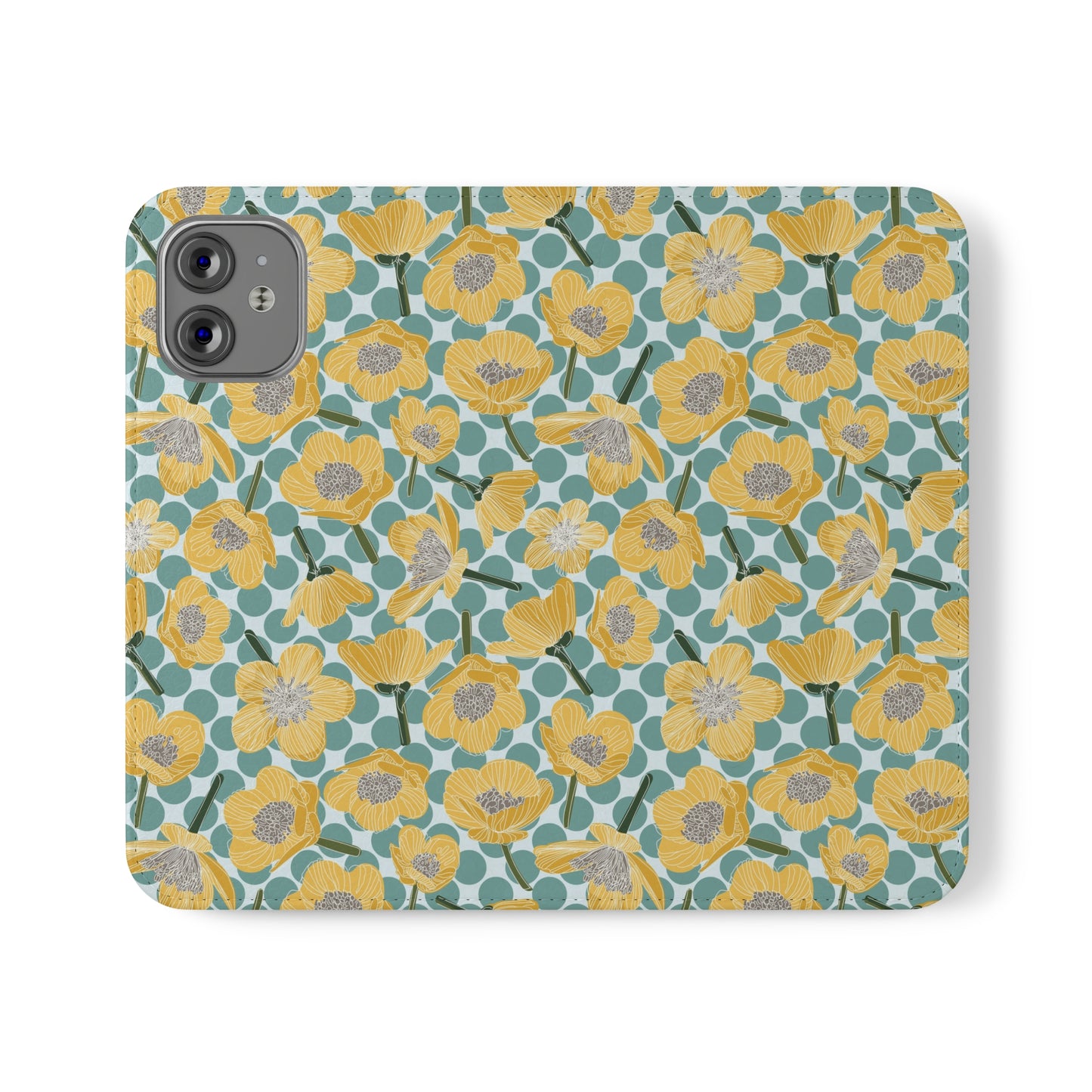 Buttercups and Polka Dots Flip Cases for iPhone