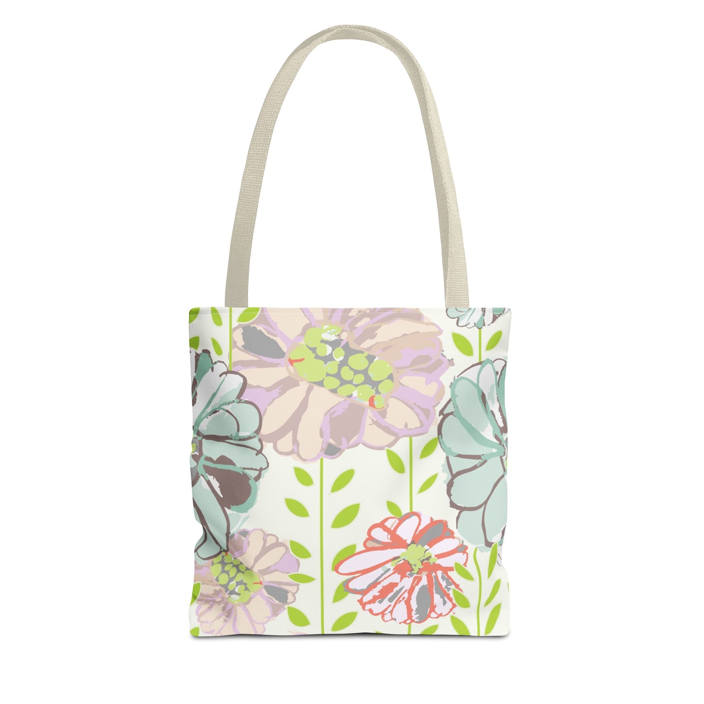 Soft Watercolor Floral Tote Bag