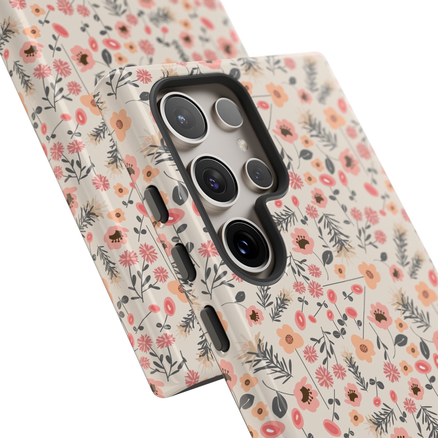 Peach and Cream Wildflowers Tough Cases for Samsung