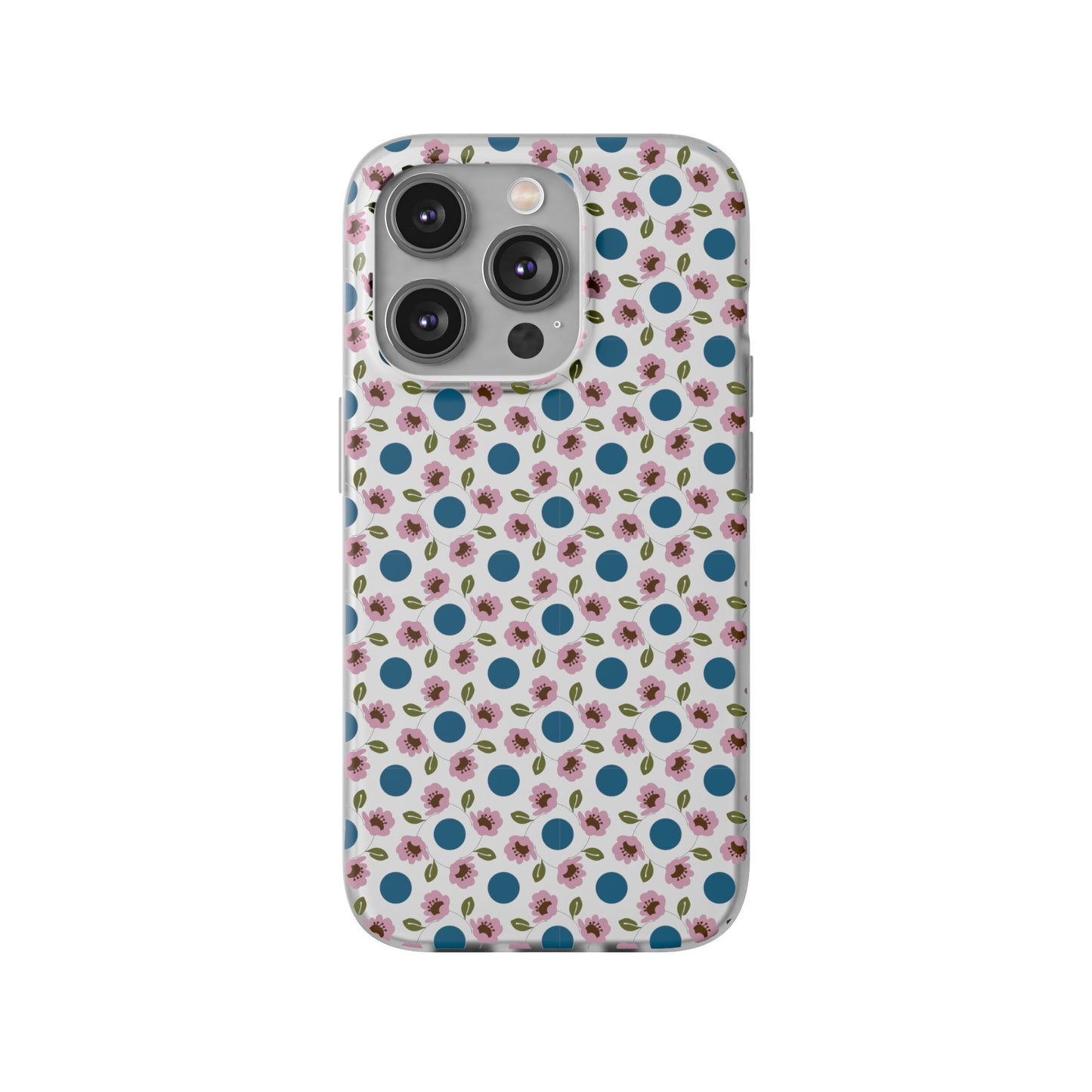 Wildflowers with Dots Flexi Cases for iPhone