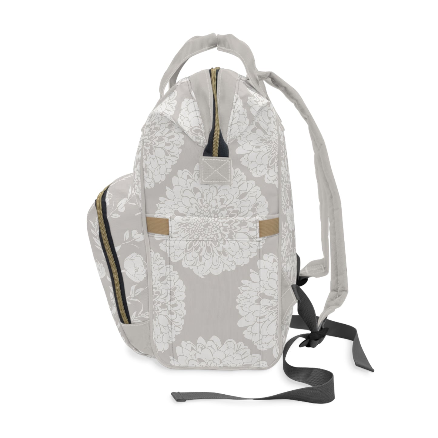 New Nouveau in Gray Multifunctional Diaper Backpack