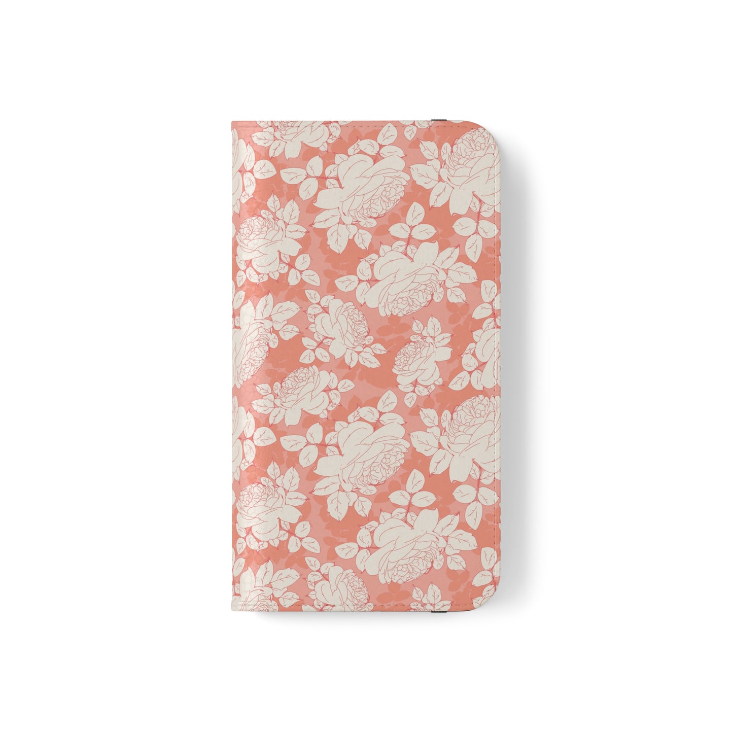 Peach and Cream Roses Flip Cases for iPhone