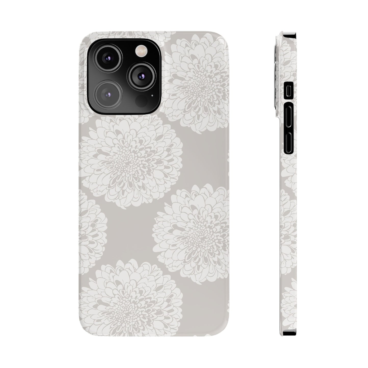 New Nouveau in Gray Slim Phone Cases