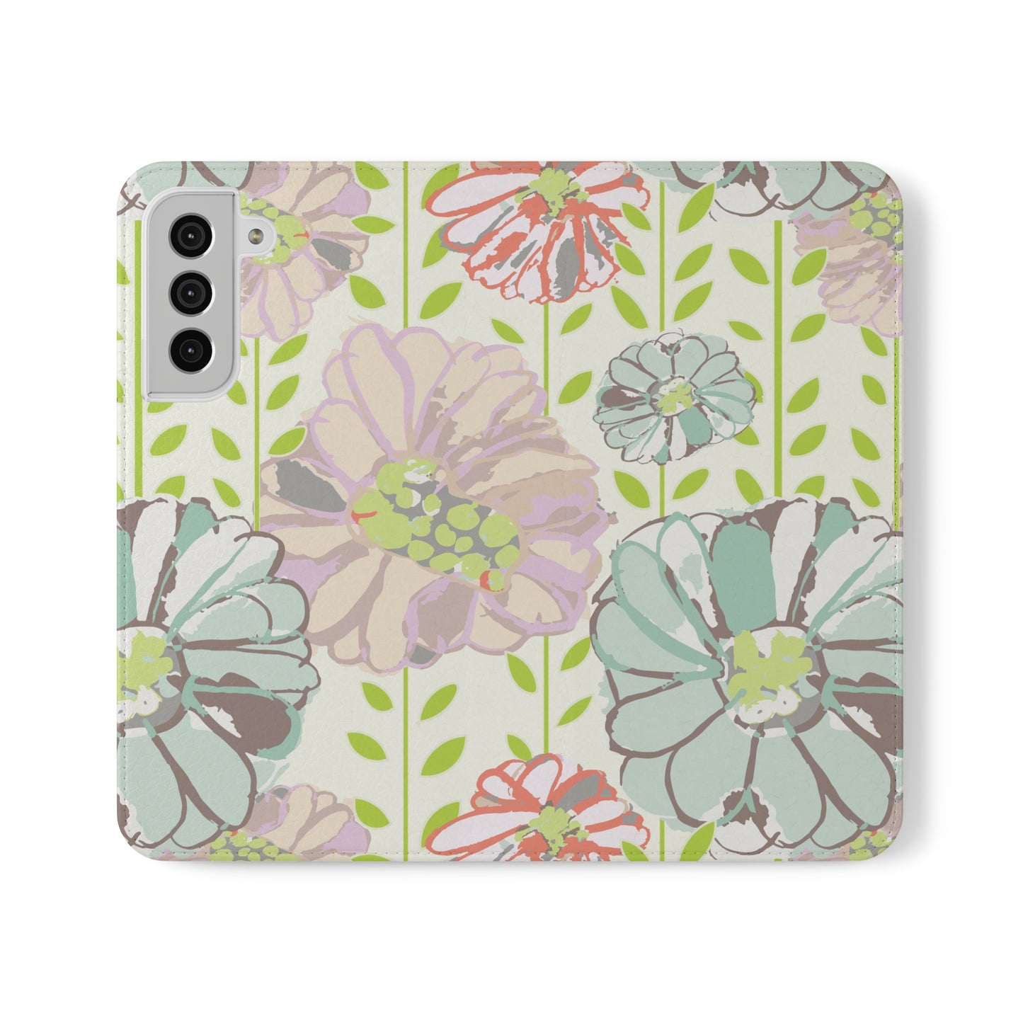 Soft Watercolor Floral Flip Cases for Samsung