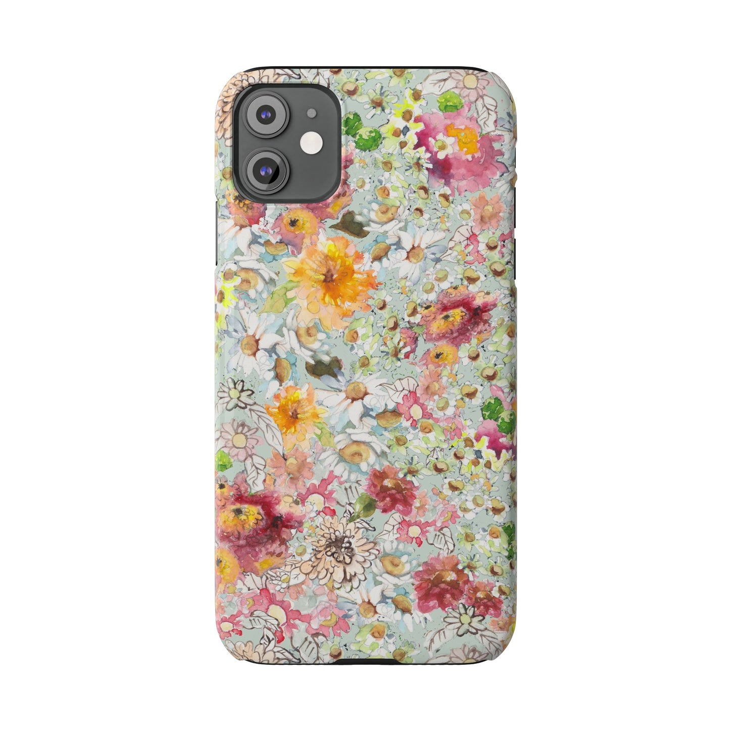 Farmhouse Floral Slim Phone Cases for iPhone