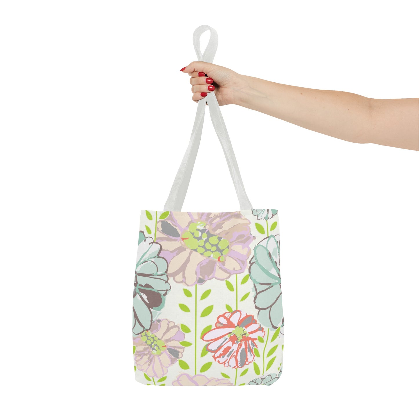 Soft Watercolor Floral Tote Bag