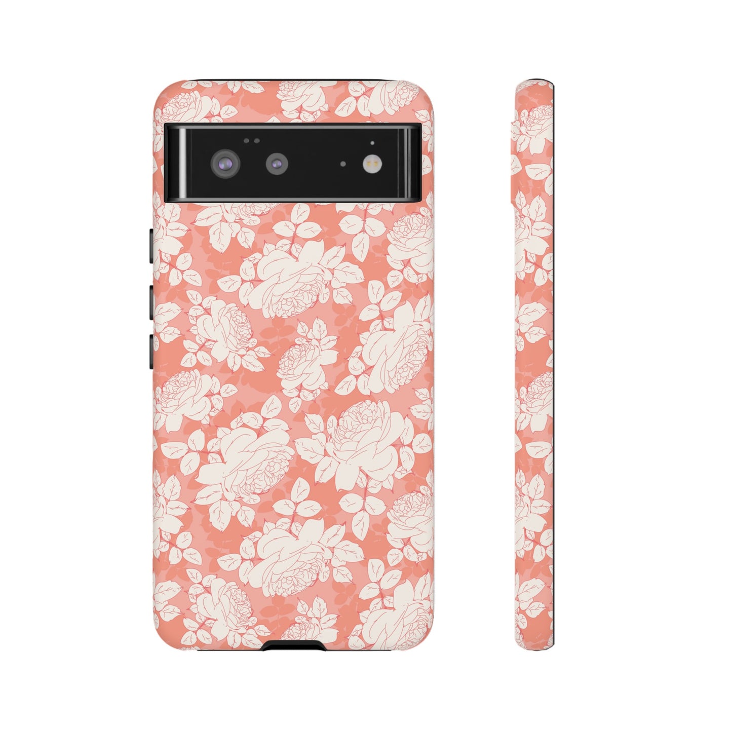 Peach and Cream Roses Tough Cases for Google Pixel