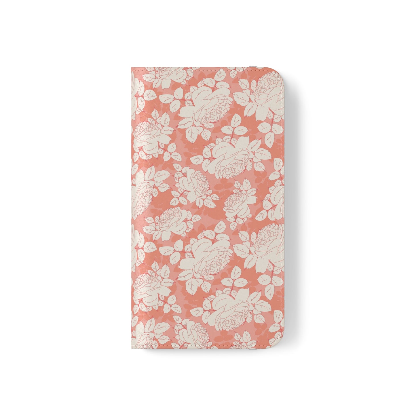 Peach and Cream Roses Flip Cases for iPhone