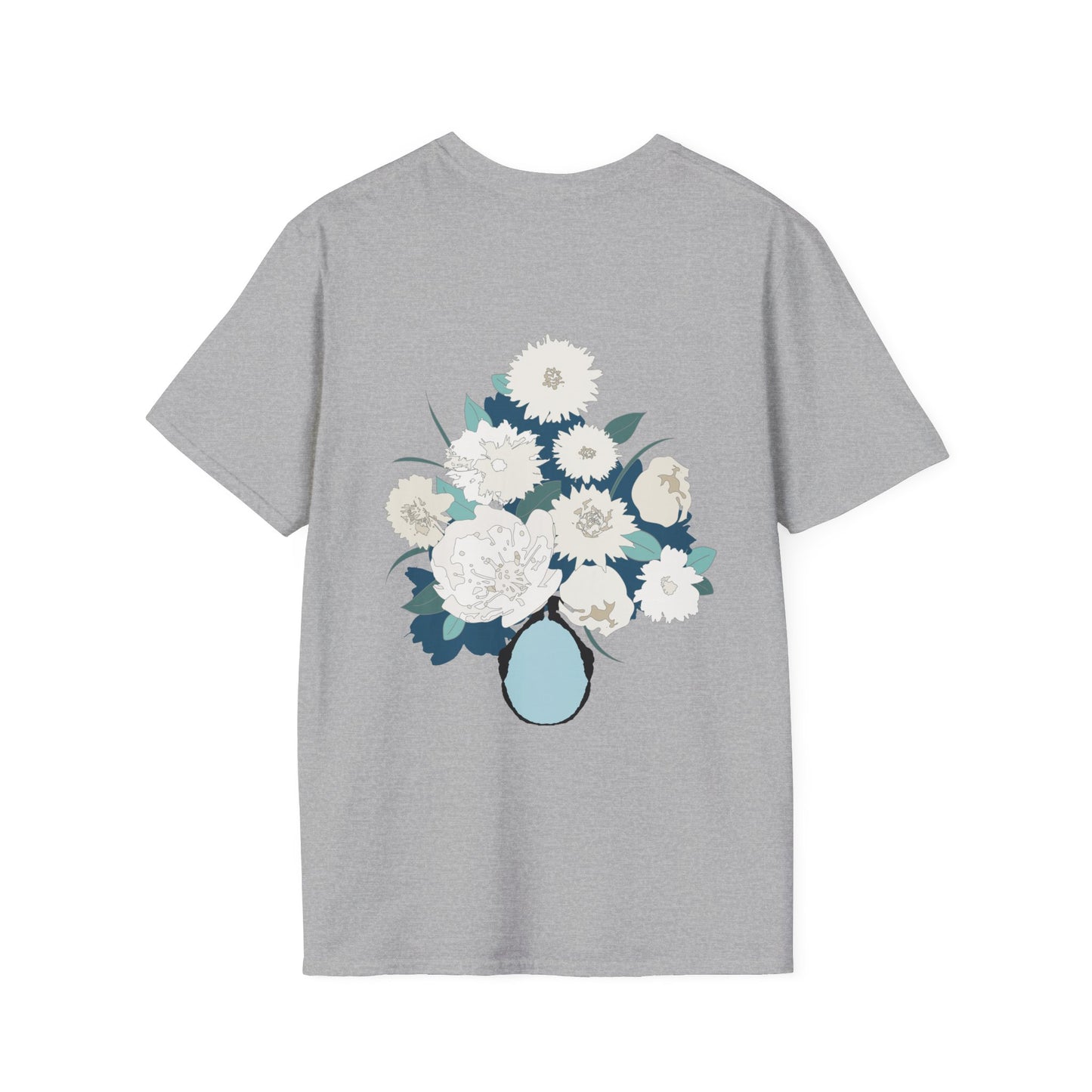 White Flowers Softstyle T-Shirt