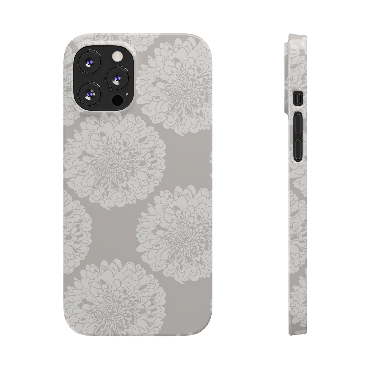 New Nouveau in Gray Slim Phone Cases