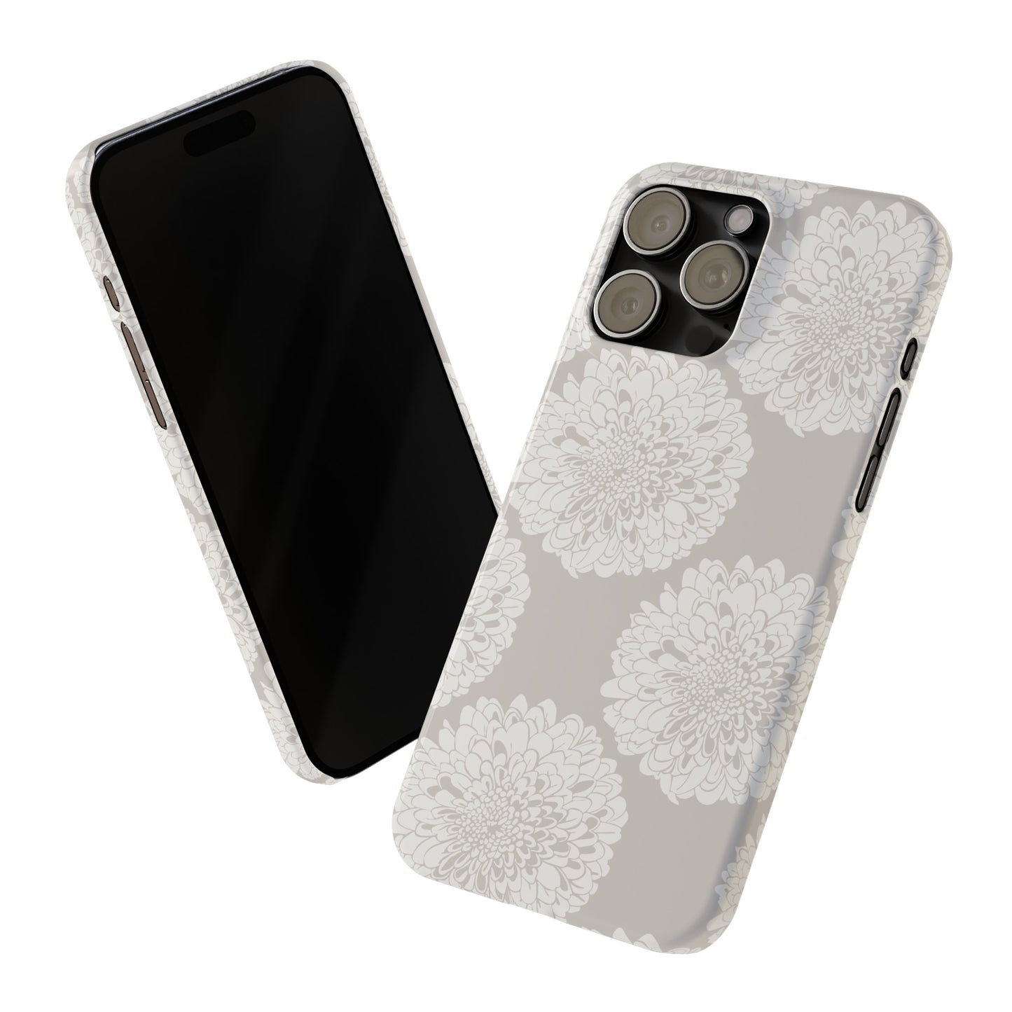 New Nouveau in Gray Slim Phone Cases