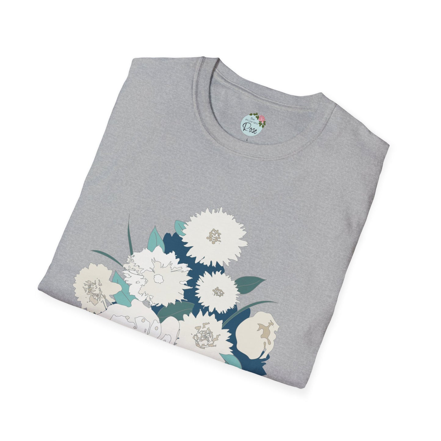 White Flowers Softstyle T-Shirt