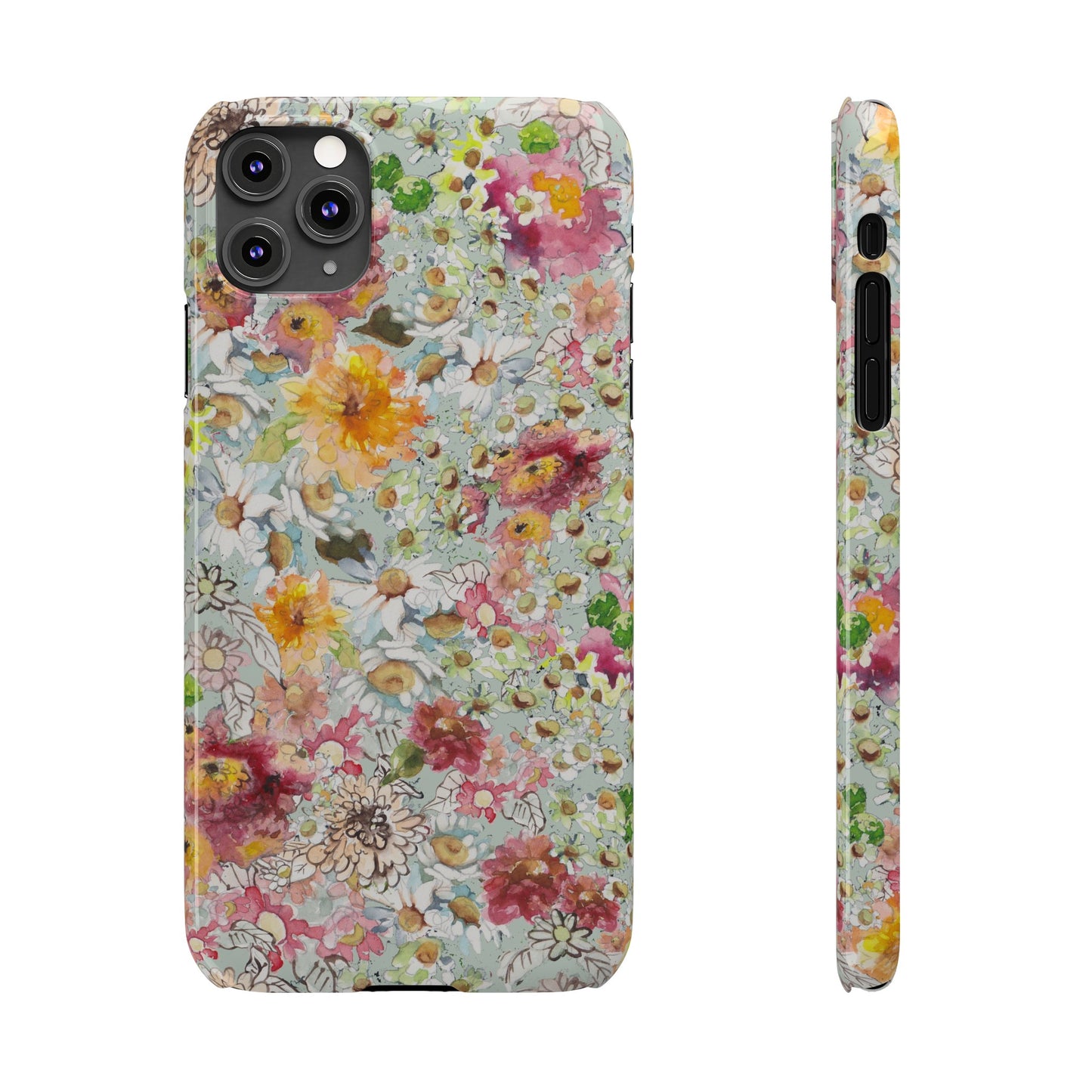 Farmhouse Floral Slim Phone Cases for iPhone