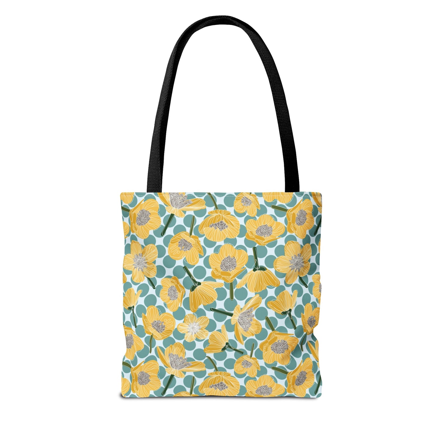 Buttercups and Polka Dots Tote Bag