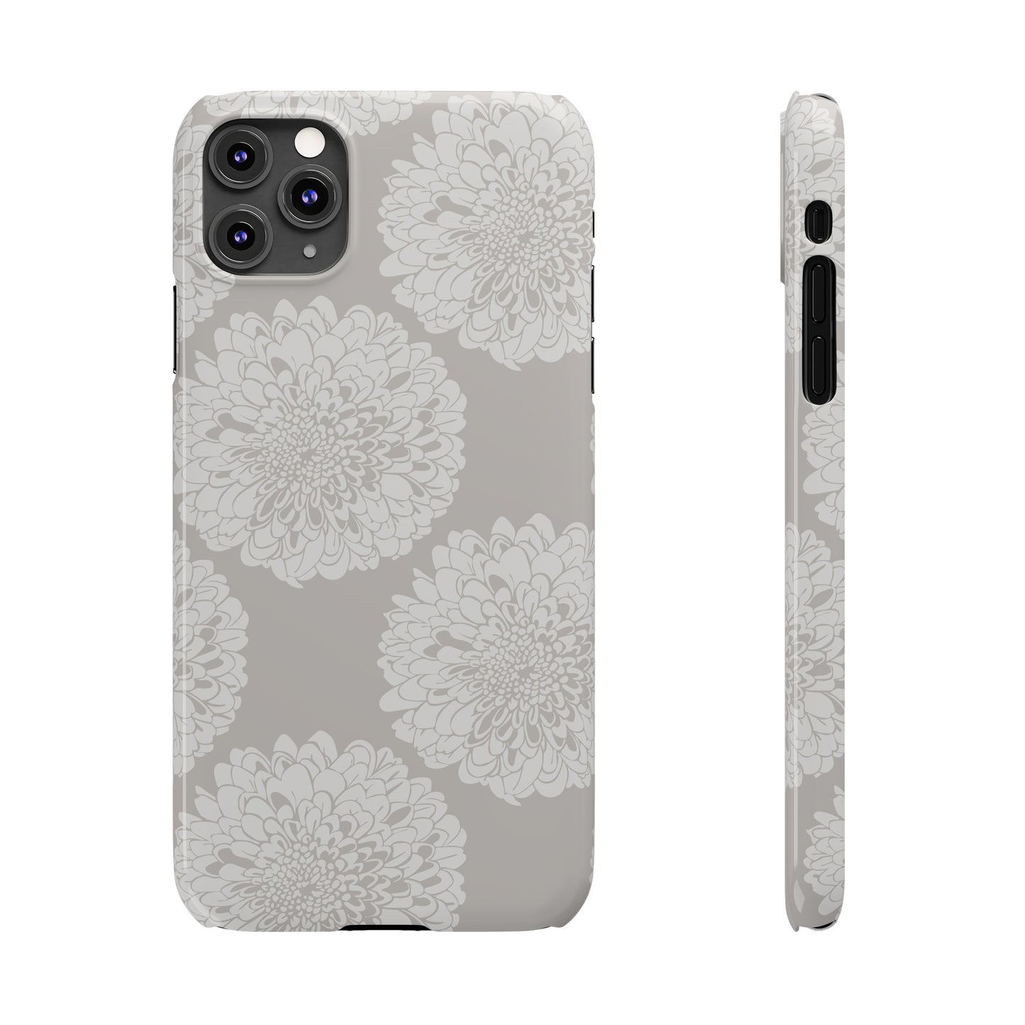 New Nouveau in Gray Slim Phone Cases