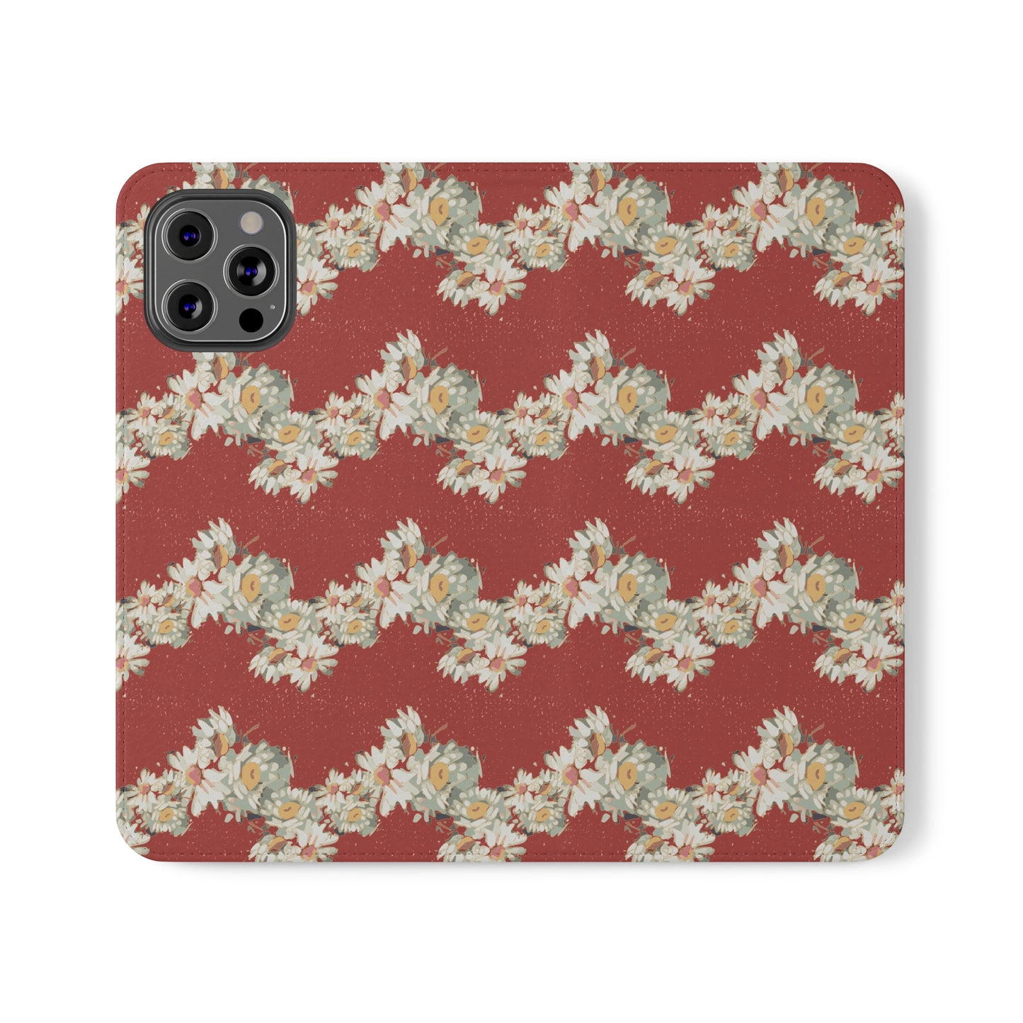 Daisies Stripe Flip Cases for iPhone