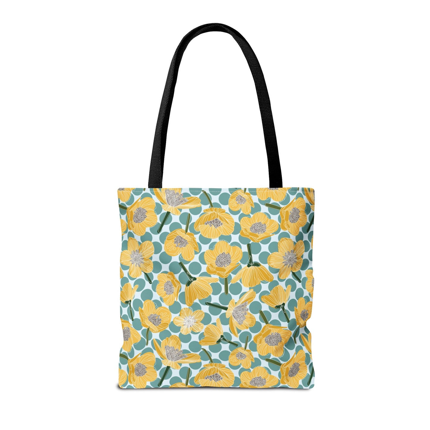 Buttercups and Polka Dots Tote Bag