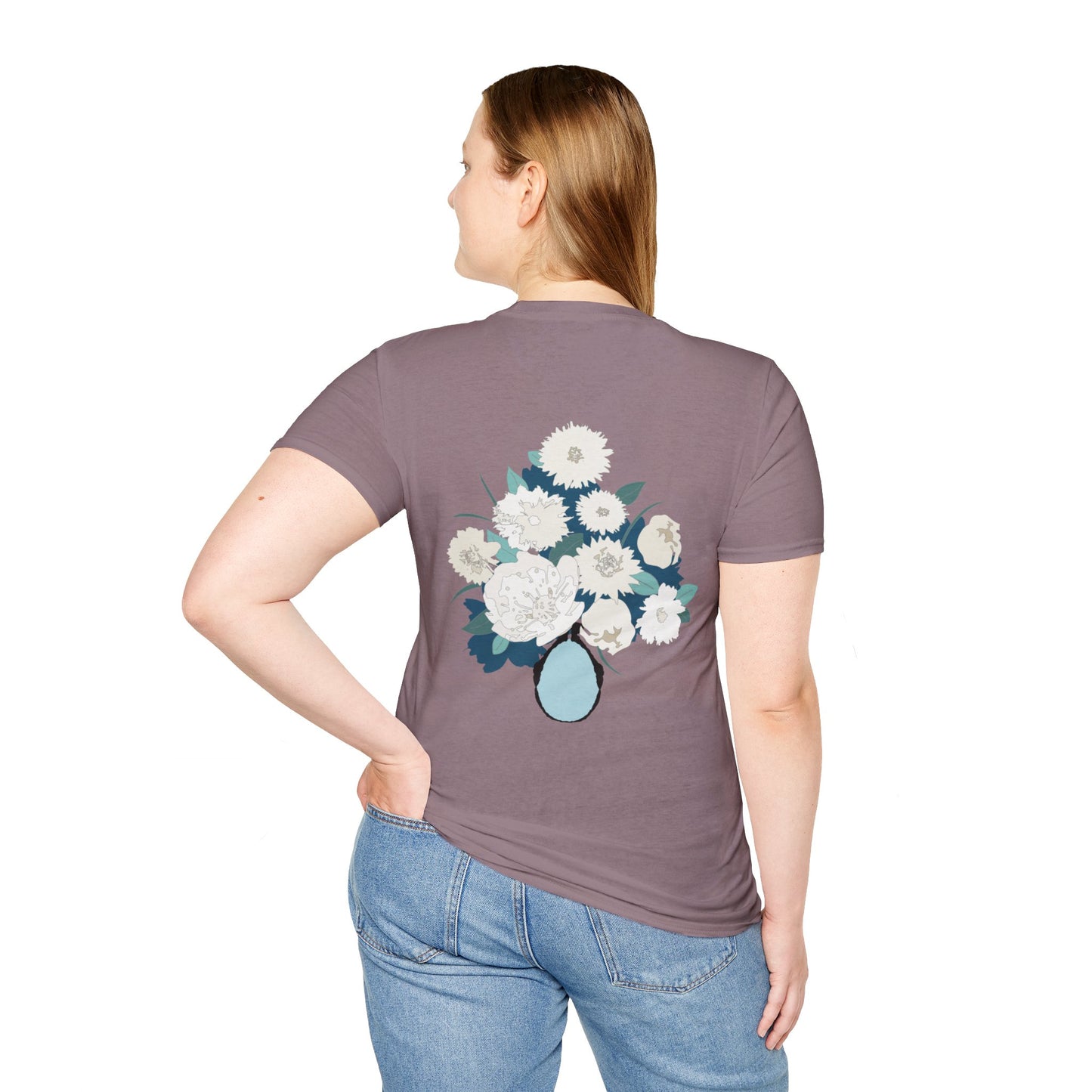 White Flowers Softstyle T-Shirt