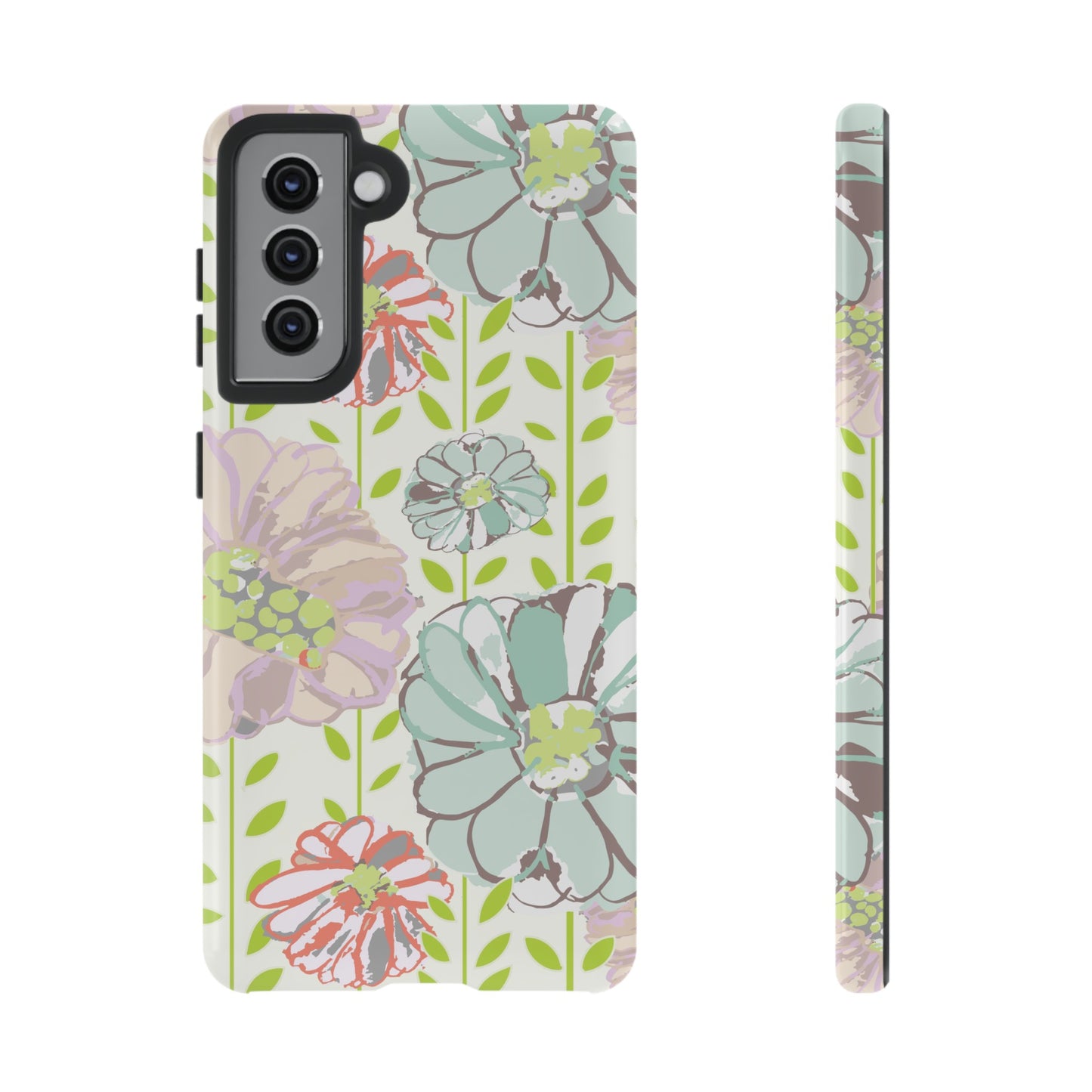 Soft Watercolor Floral Tough Cases for Samsung