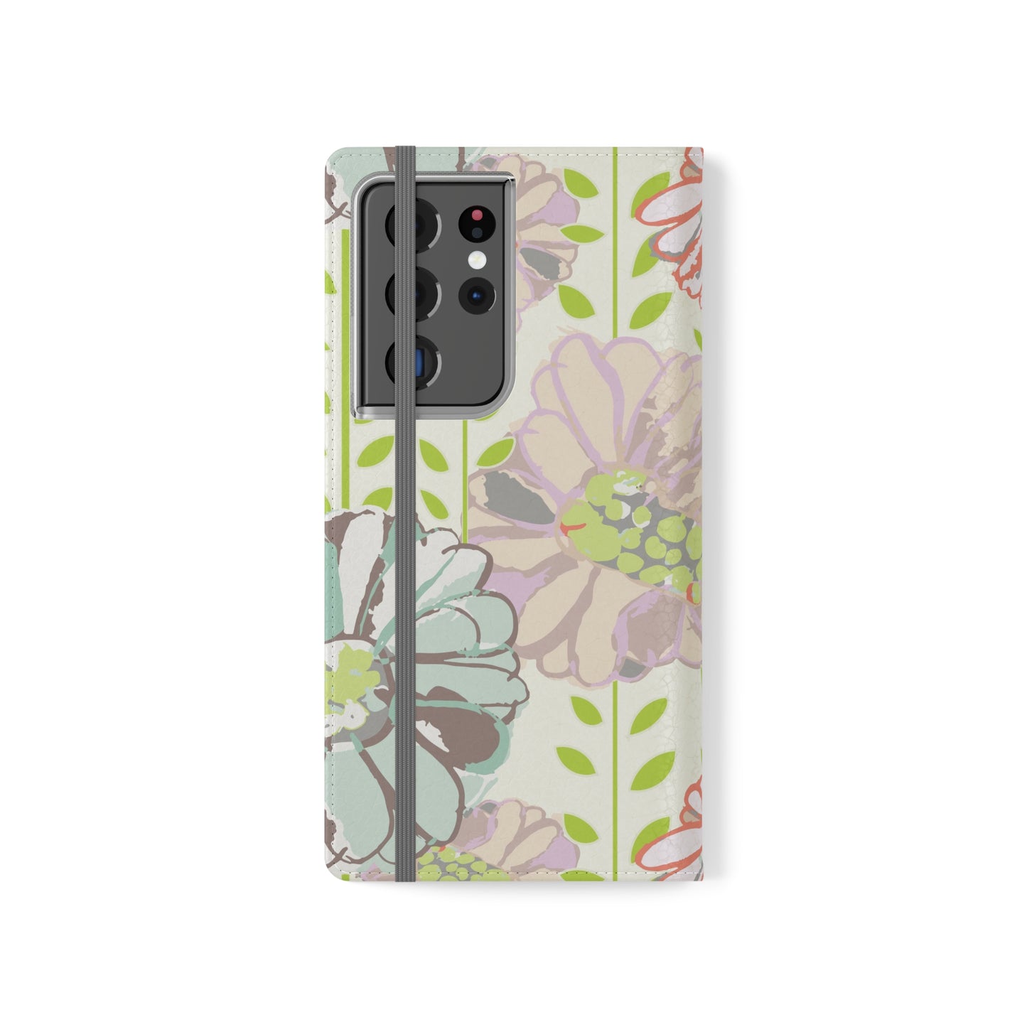 Soft Watercolor Floral Flip Cases for Samsung