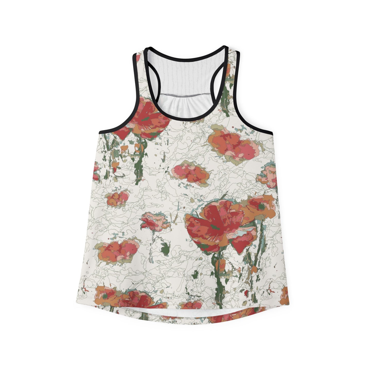 Orange Poppies Women's Tank Top