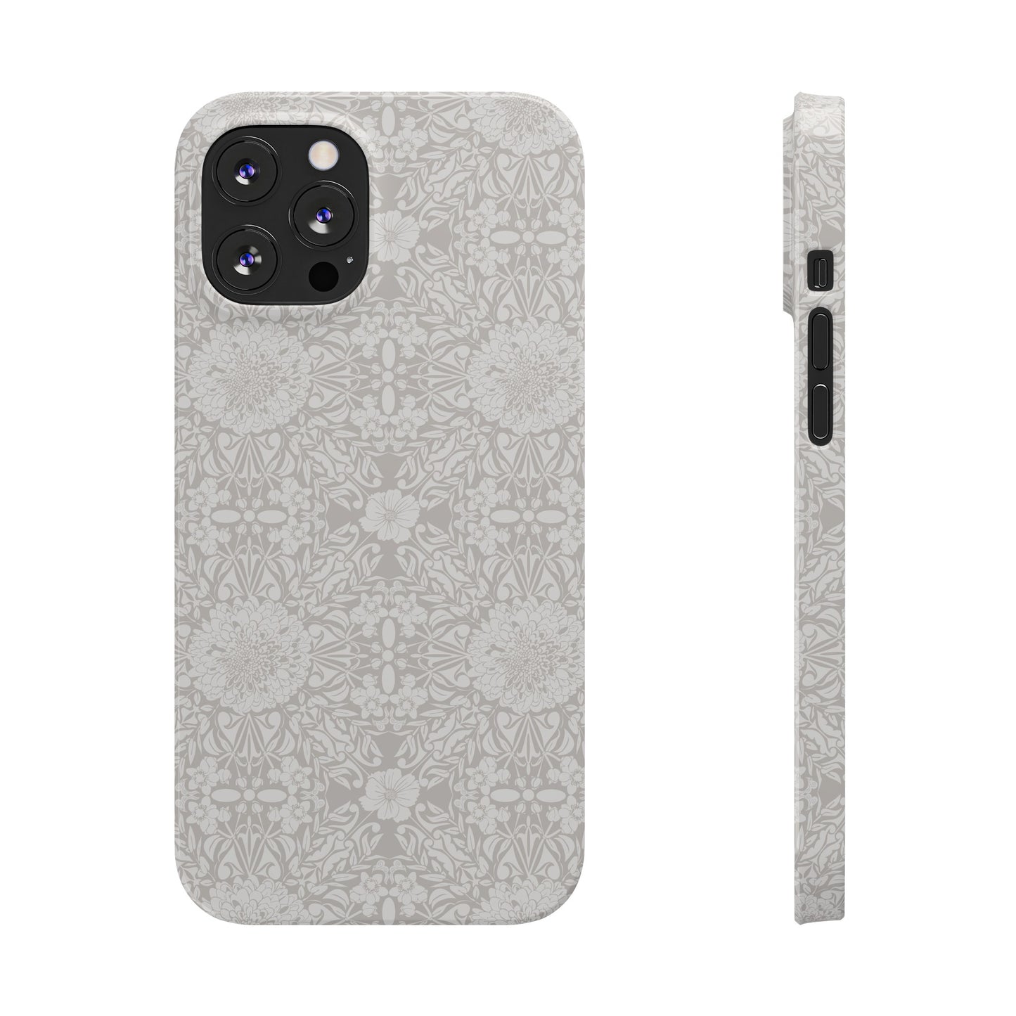 New Nouveau in Gray Slim Phone Cases