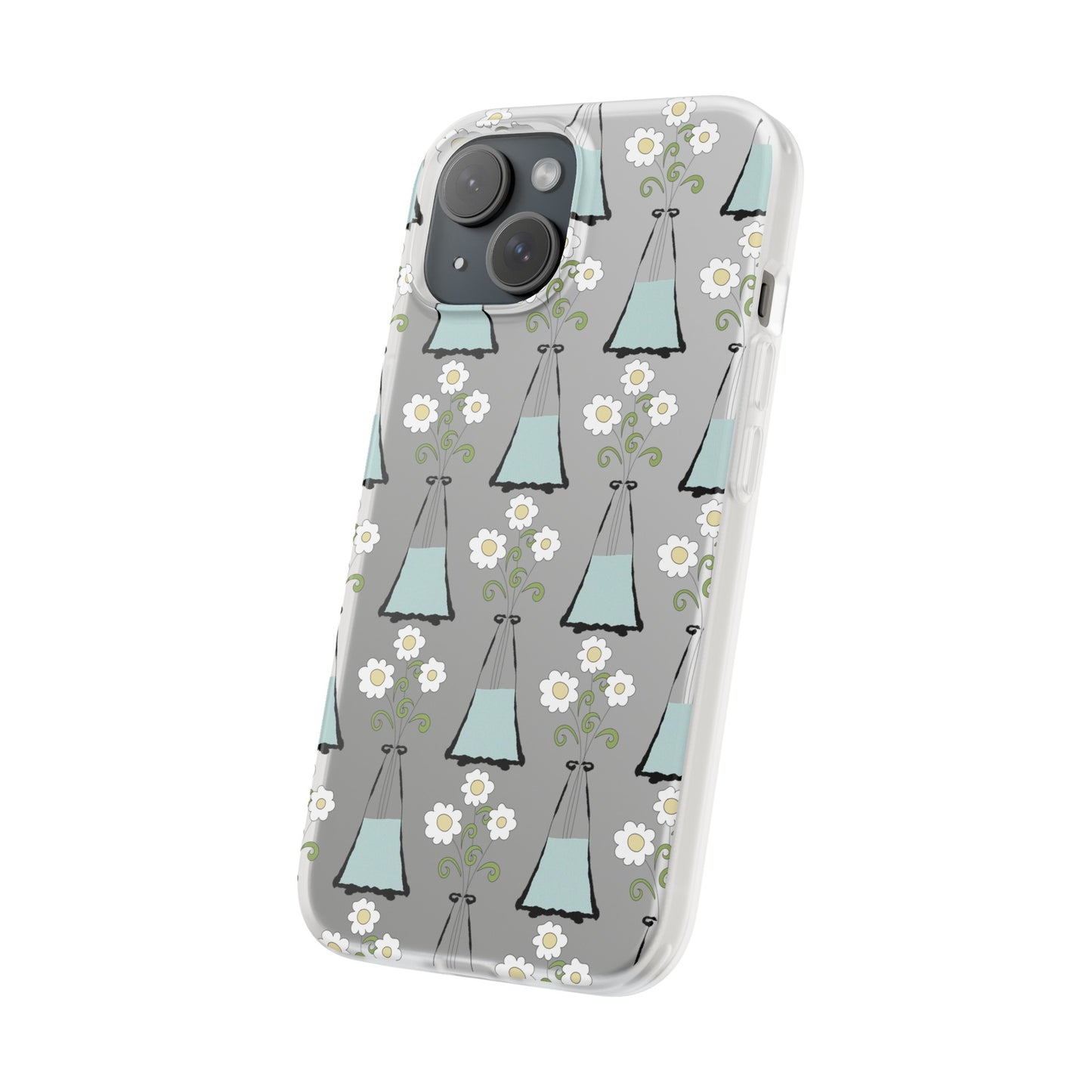 Daisies in a vase Flexi Cases for iPhone