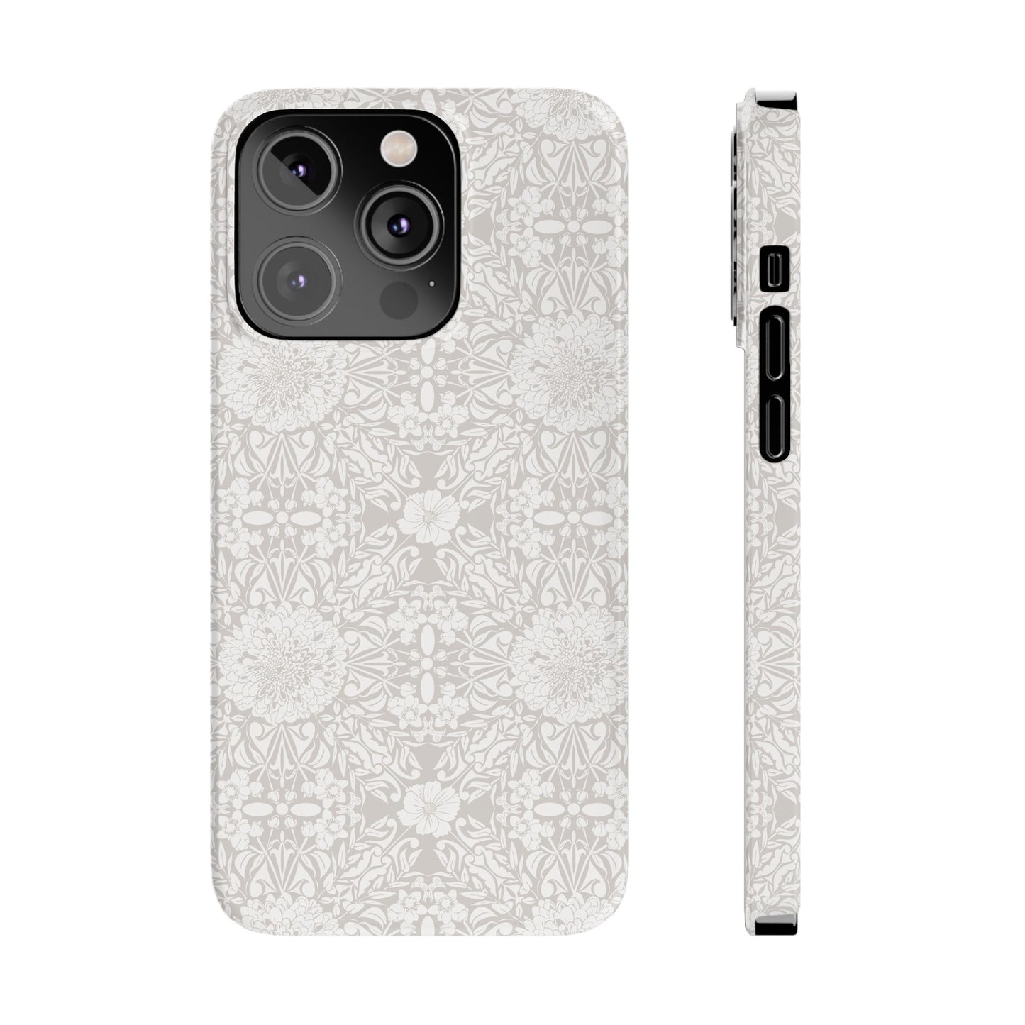 New Nouveau in Gray Slim Phone Cases